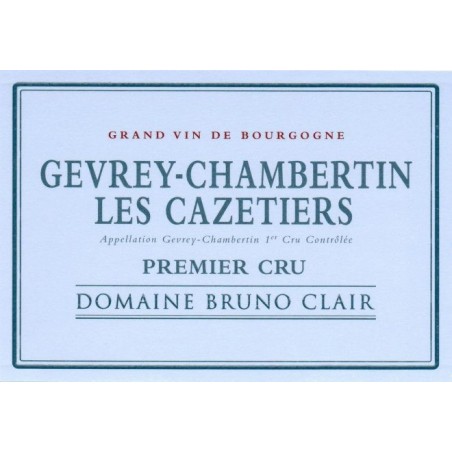 Gevrey Chambertin 1er Cru Les Cazetiers - Bruno Clair