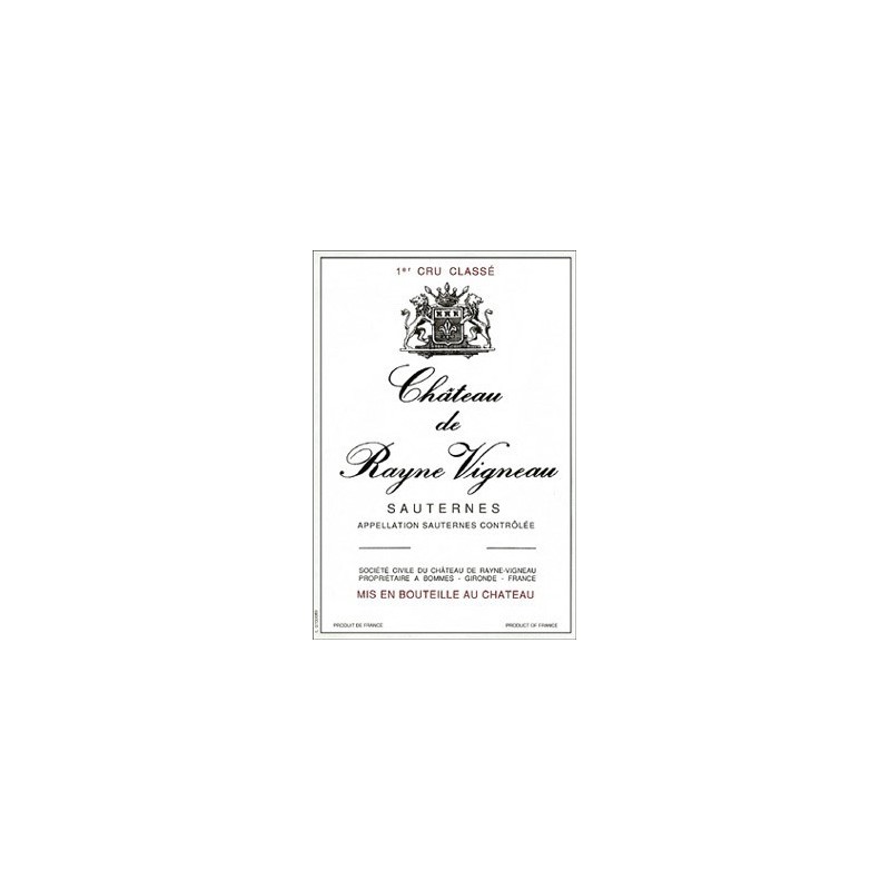 Château de Rayne Vigneau 1991 Château de Rayne Vigneau 1991