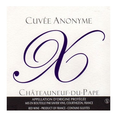 Cuvée Anonyme Chateauneuf du Pape