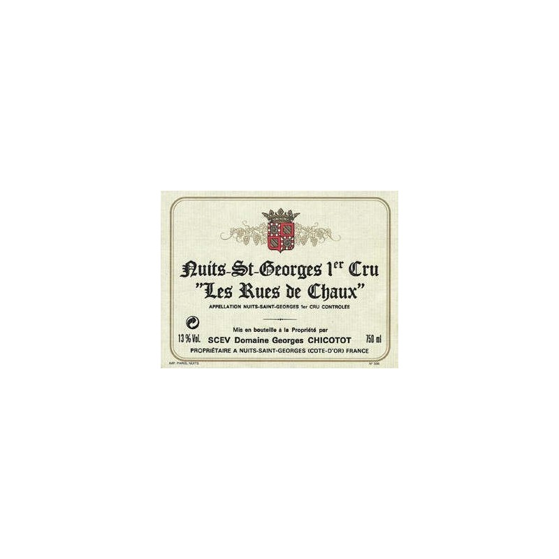 Nuits st Georges 1er cru 2000 - Les rues de Chaux Nuits st Georges 1er cru 2000 - Les rues de Chaux