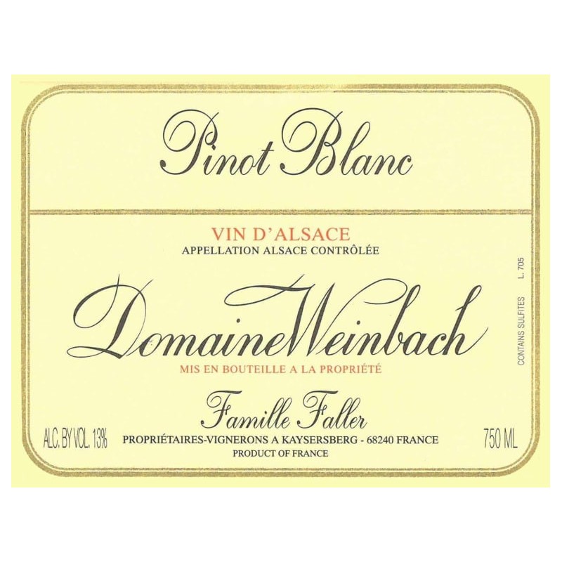 Pinot Blanc - Domaine Weinbach Pinot Blanc - Domaine Weinbach