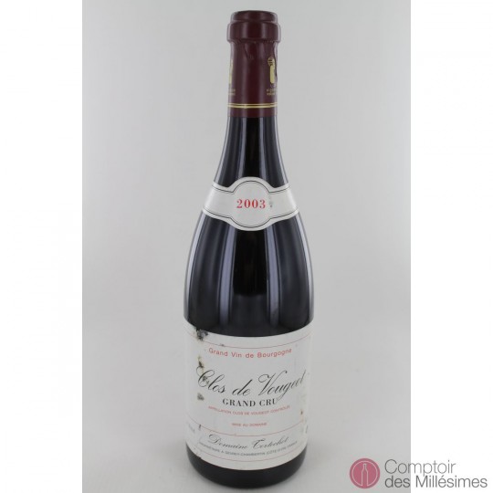 Clos de Vougeot Grand Cru 2003 - Domaine Tortochot Clos de Vougeot Grand Cru 2003 - Domaine Tortochot