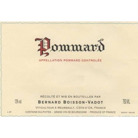 Pommard - Boisson-Vadot