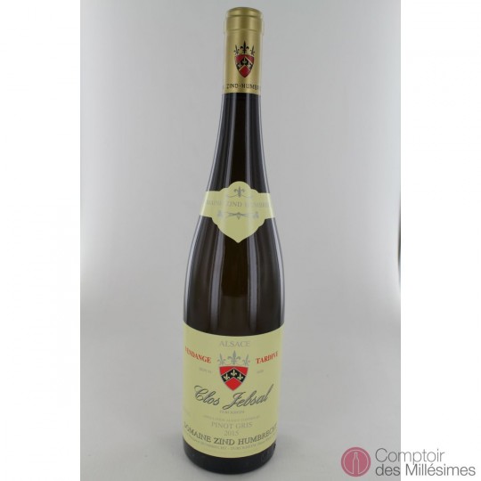 Pinot Gris Clos Jebsal Vendanges Tardives 2015 - Zind Humbrecht Pinot Gris Clos Jebsal Vendanges Tardives 2015 - Zind Humbrecht