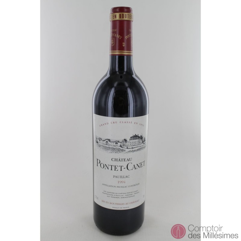 Pontet Château Pontet Canet 1994 Pauillac - 5ème Grand Cru Classé Prix