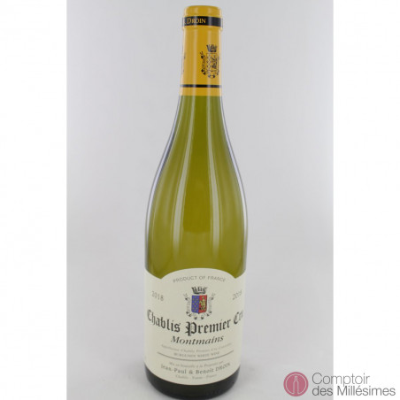 Chablis 1er Cru 2018 Montmains - Jean-Paul and Benoit Droin