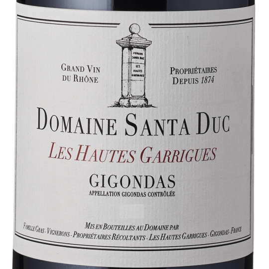 The Hautes Garrigues - Domaine Santa Duc The Hautes Garrigues - Domaine Santa Duc