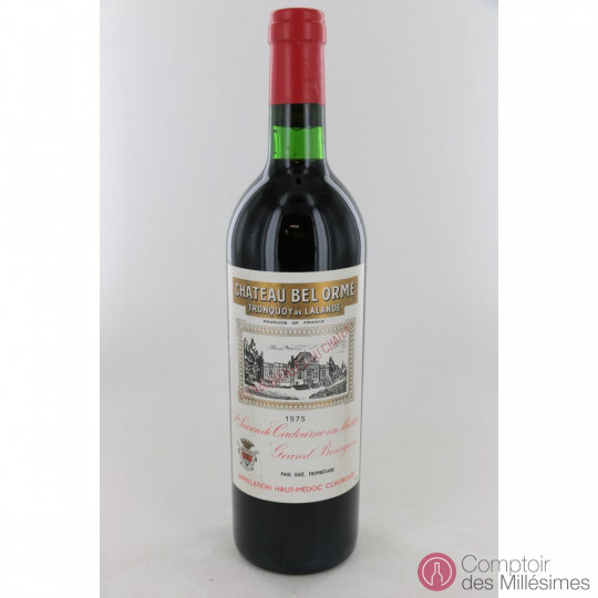 Chateau Bel Orme Tronquoy de Lalande 1975 Chateau Bel Orme Tronquoy de Lalande 1975