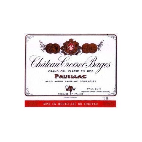 Château Croizet Bages 1985 in magnum