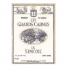 Les Grands Carmes Blanc - Château Simone Les Grands Carmes Blanc - Château Simone