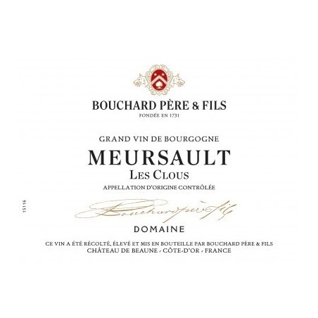 Meursault Les Clous Bouchard Father and Son