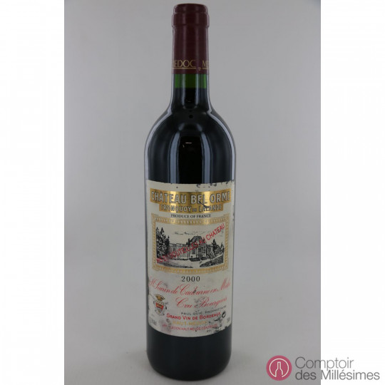 Chateau Bel Orme Tronquoy de Lalande 2000 Chateau Bel Orme Tronquoy de Lalande 2000