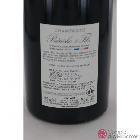 Mailly Champagne Grand Cru 2013 - Bérêche et Fils