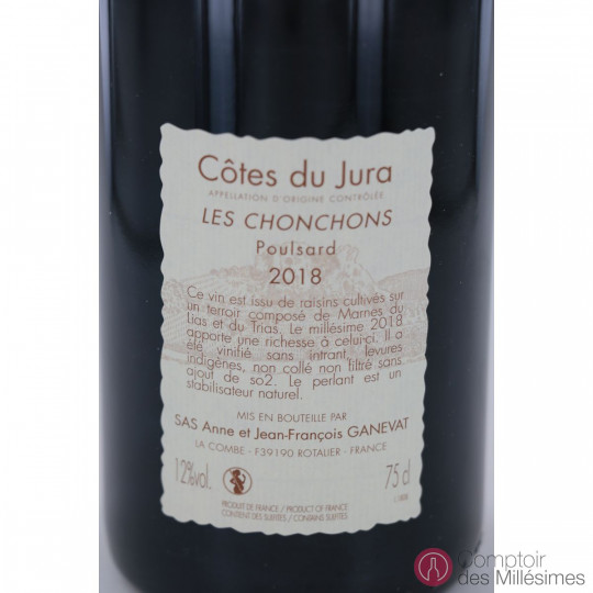 Côtes du Jura 2018 Les Chonchons - Domaine Ganevat Côtes du Jura 2018 Les Chonchons - Domaine Ganevat