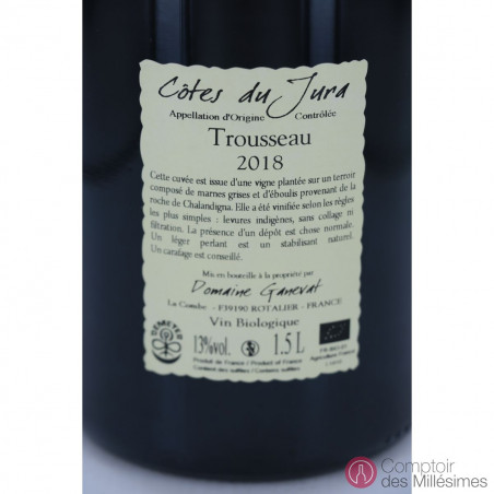 Côtes du Jura 2018 Plein Sud en Magnum - Domaine Ganevat Côtes du Jura 2018 Plein Sud en Magnum - Domaine Ganevat