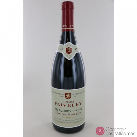 Mercurey 1er Cru 2018 Clos des Myglands - Monopoly - Faiveley Mercurey 1er Cru 2018 Clos des Myglands - Monopoly - Faiveley