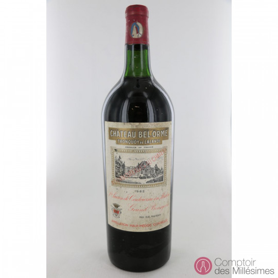 Chateau Bel Orme Tronquoy de Lalande 1962 Chateau Bel Orme Tronquoy de Lalande 1962