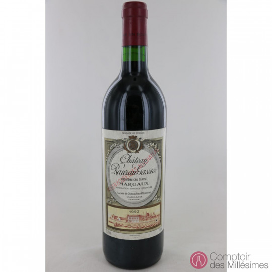 Château Rauzan Gassies 1992 Château Rauzan Gassies 1992