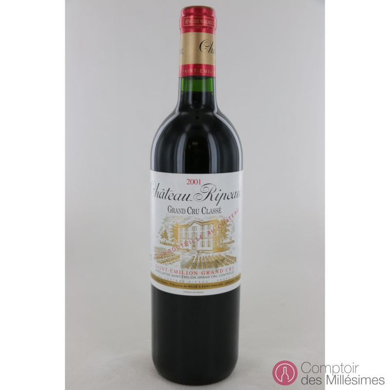 Château Ripeau 2001 Grand cru classé de St Emilion Prix