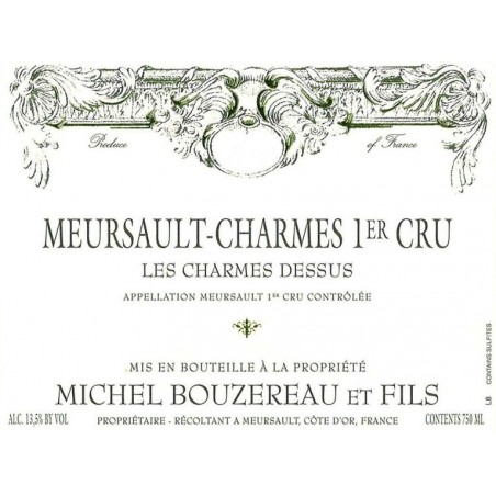 Meursault Charmes 1er Cru Les Charmes Dessus - Michel Bouzereau