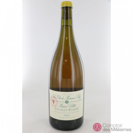 Pouilly Fuissé 2007 Clos de Monsieur noly en magnum - Domaine Valette Pouilly Fuissé 2007 Clos de Monsieur noly en magnum - Domaine Valette