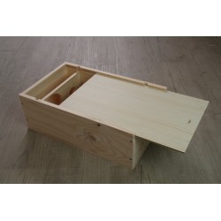 Coffret bois 2 bouteilles