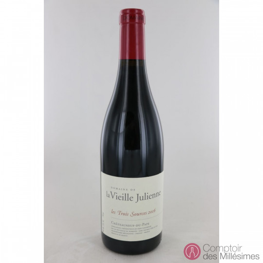 Chateauneuf du Pape 2016 Les Trois Sources - Domaine de la Vieille Julienne Chateauneuf du Pape 2016 Les Trois Sources - Domaine de la Vieille Julienne