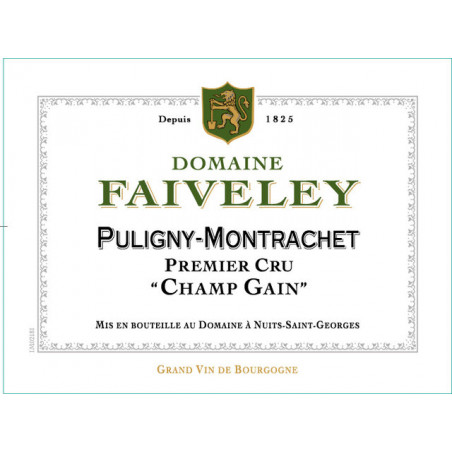 Puligny Montrachet 1er cru Champ Gain - Faiveley Puligny Montrachet 1er cru Champ Gain - Faiveley