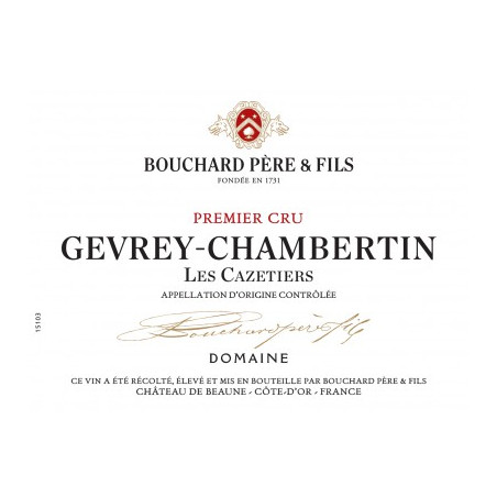 Gevrey Chambertin 1er cru Cazetiers 2018 - Bouchard Père et Fils