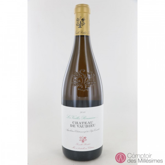 Châteauneuf du Pape blanc "Les Vieilles Roussanne" 2018 - Château de Vaudieu Châteauneuf du Pape blanc "Les Vieilles Roussanne" 2018 - Château de Vaudieu