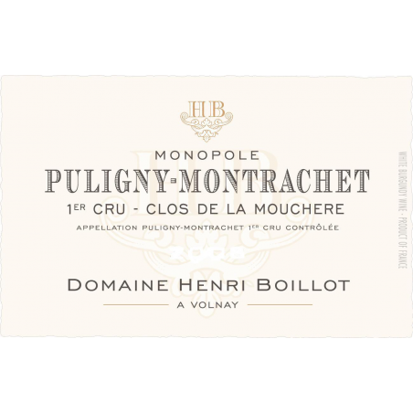 Puligny-Montrachet 1er cru Clos de Mouchere  - Henri Boillot