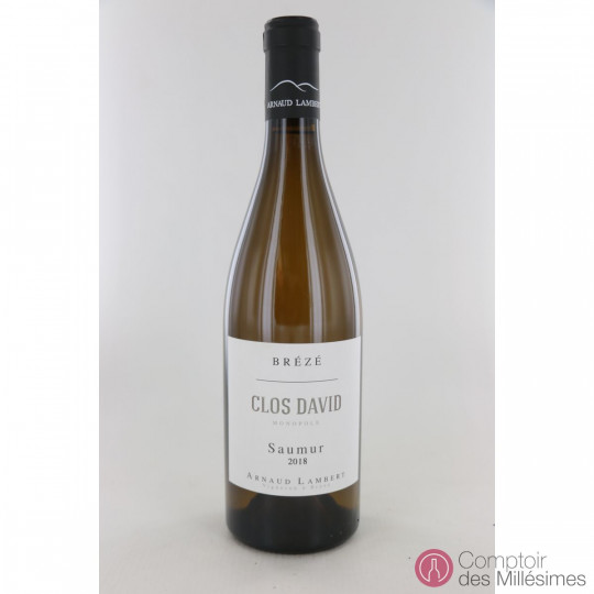 Saumur Blanc 2018 Brézé - Clos David Monopole - Arnaud Lambert Saumur Blanc 2018 Brézé - Clos David Monopole - Arnaud Lambert