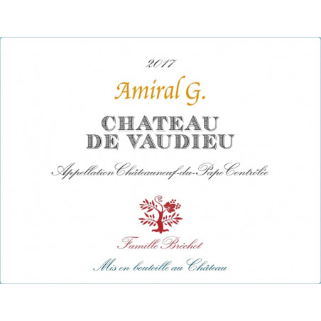 Châteauneuf du Pape "Amiral G" 2017 - Château de Vaudieu