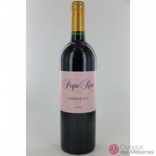 "Marlene 3" 2003 - Domaine Peyre Rose "Marlene 3" 2003 - Domaine Peyre Rose