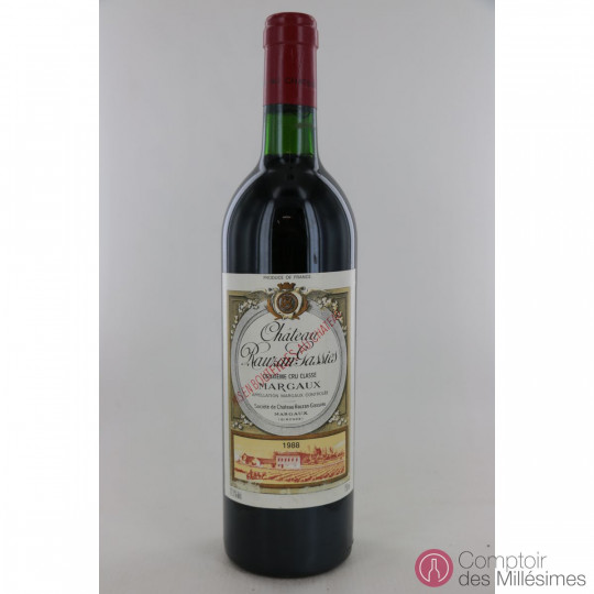 Château Rauzan Gassies 1988 Château Rauzan Gassies 1988