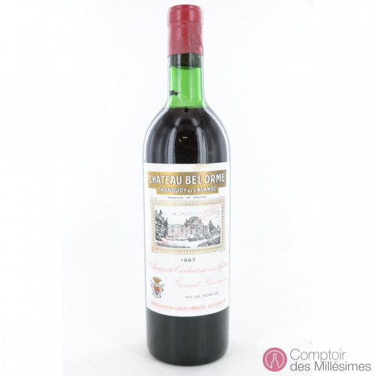 Chateau Bel Orme Tronquoy de Lalande 1967 Chateau Bel Orme Tronquoy de Lalande 1967
