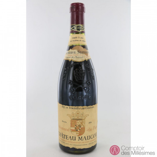 Chateauneuf du Pape "Réserve Suzeraine" 1974 - Château Maucoil Chateauneuf du Pape "Réserve Suzeraine" 1974 - Château Maucoil