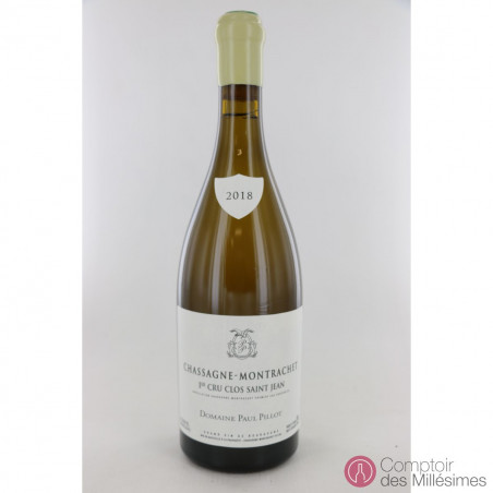 Chassagne Montrachet Blanc 1er cru Clos st Jean 2018 - Paul Pillot
