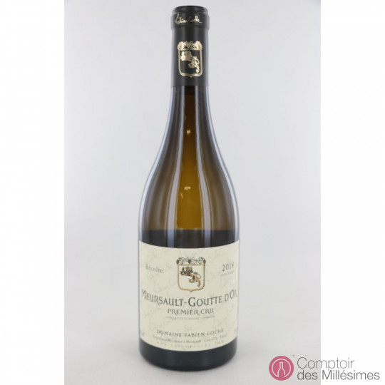 Meursault 1er Cru Goutte d'Or 2018 - Fabien Coche Meursault 1er Cru Goutte d'Or 2018 - Fabien Coche