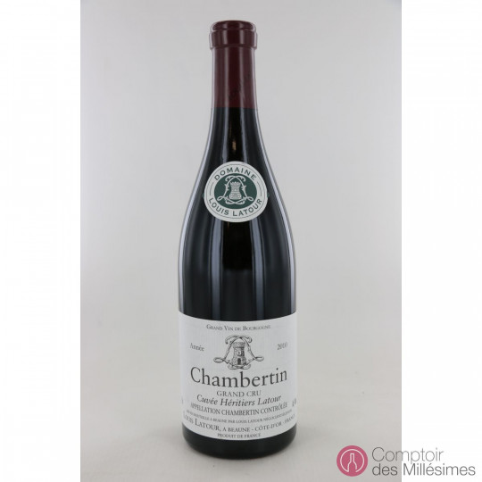 Chambertin Grand Cru Cuvée Héritiers Latour 2010 - Louis Latour Chambertin Grand Cru Cuvée Héritiers Latour 2010 - Louis Latour