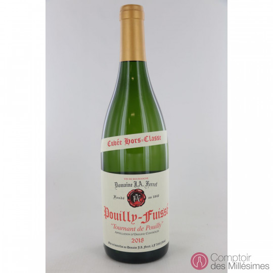 Pouilly Fuissé 2018 Tournant de Pouilly - Cuvée Hors Classe - Domaine Ferret Pouilly Fuissé 2018 Tournant de Pouilly - Cuvée Hors Classe - Domaine Ferret