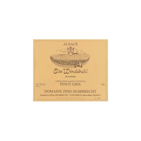 Pinot Gris Clos Windsbuhl 2005 Late Harvest - Zind-Humbrecht