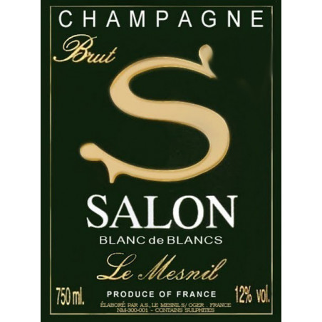 Salon Cuvée S - Le Mesnil étiquette champagne