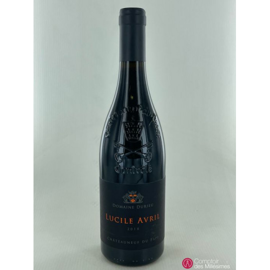 Chateauneuf du Pape 2018 - Lucile Avril - Domaine Durieu Chateauneuf du Pape 2018 - Lucile Avril - Domaine Durieu
