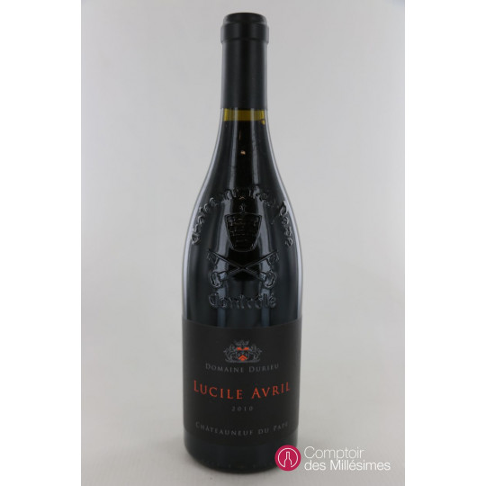 Chateauneuf du Pape 2010 - Lucile Avril - Domaine Durieu Chateauneuf du Pape 2010 - Lucile Avril - Domaine Durieu