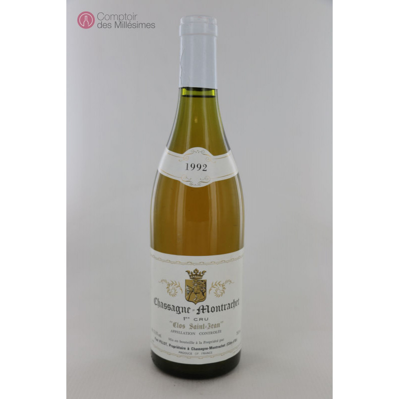 CHASAGNE MONTRACHET CLOS SAINT JEAN 1992 Domaine Etienne Delarche