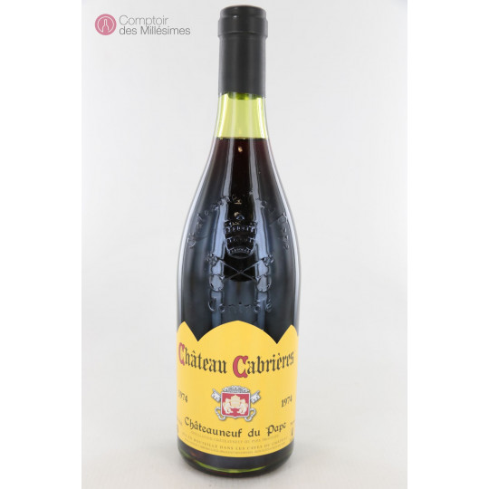 Châteauneuf du Pape 1974 - Château Cabrières Châteauneuf du Pape 1974 - Château Cabrières