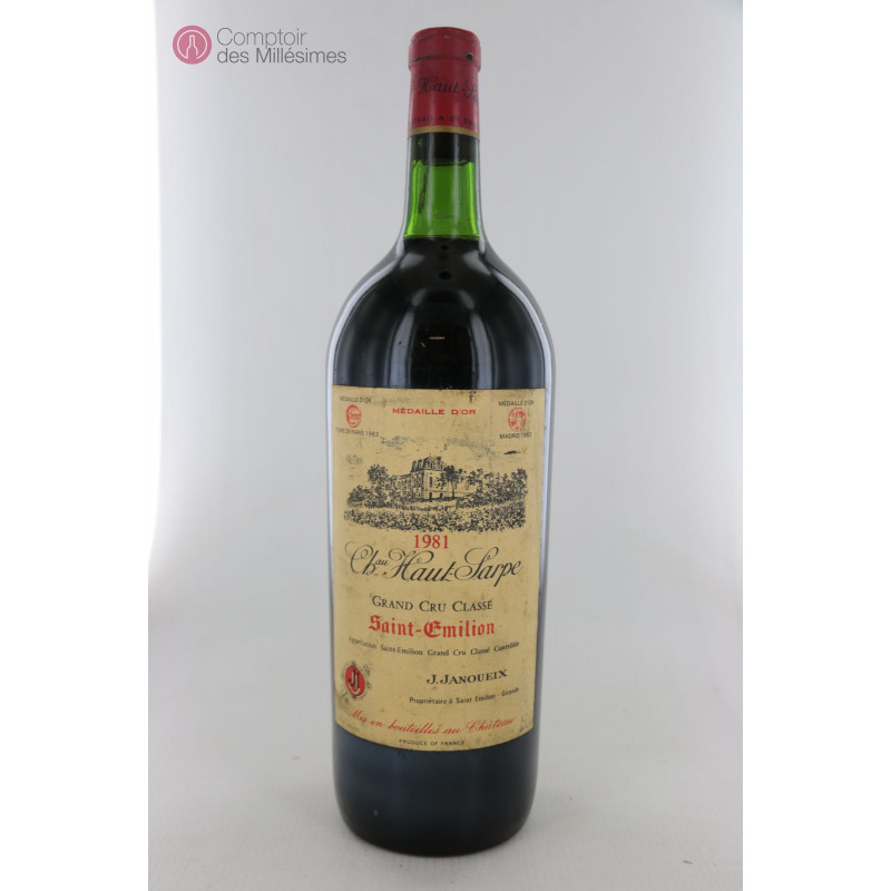 Chateau HautSarpe 1981 en Magnum Grand cru classé de St Emilion