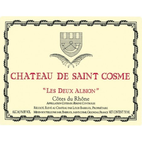 Cotes du Rhone  2014 "Les Deux Albion"  - St Cosme