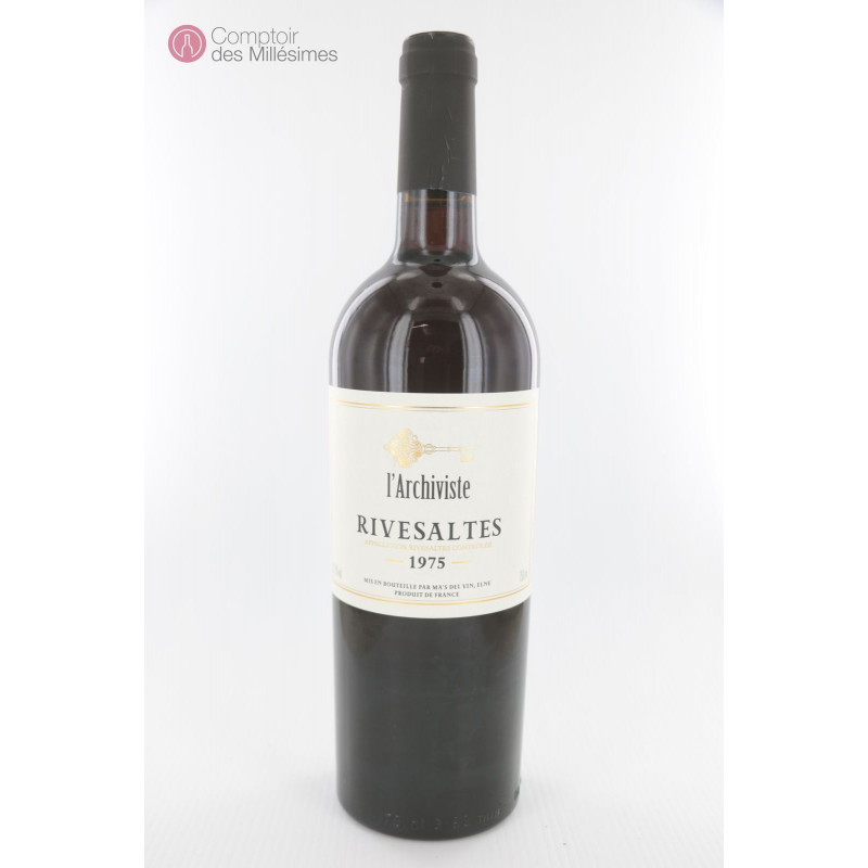 Rivesaltes 1975 - L'Archiviste - Achat au Meilleur Prix